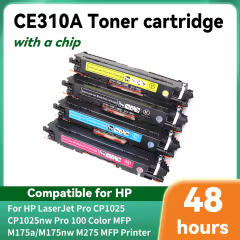 Compatible CE310 CE310A -313A 126A 126 Color Toner Cartridge For HP LaserJet Pro CP1025 M275 100 200