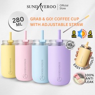 SUNDAYEROO 280ML Coffee Cup Leak Proof Mug Coffee Tumbler Tahan Panas Sejuk Thermos Cup Bottle 304 S