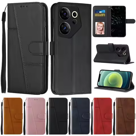 For Tecno Camon 20 Premier Case Flip Wallet Book Cover on For Coque Tecno Camon 20 Premier Camon20 P