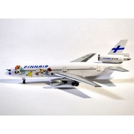 1:400 Finnair Moomin Civil Aircraft Model 姆明芬蘭航空飛機模型連飛機座 with Stand Dragon Wing Airplane Model