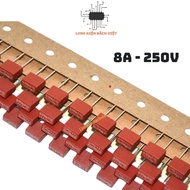 Good quality 8A 250V box fuse (bag of 5)
