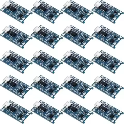 USB Type C Charge Module With Protect 10pcs 5V 1A 18650 Lithium Battery Charging Board PLR TP4056 Li
