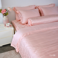 Bộ chăn ga gối 5 món lụa Tencel Jacquard cao cấp size 2mx2m và 2m2x2m Mangata Bedding nhiều hoạ tiết