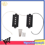 【W】Pb P Bass Pickup Humbucker Pickup For 4 String P Bass Replacement Bass Guitar Part, Black