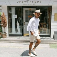 halo Selection 3 Korea wit & wonder Linen Three-Quarter Sleeve t-Shirt Long t Men Women Unisex 5 Col