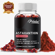 Pslalae Triple Strength Astaxanthin Supplement Daripada Alga - Softgels Untuk Aktiviti Antioksidan, Sokongan Kesihatan Kulit &amp; Mata Diperbuat Dengan Minyak Kelapa