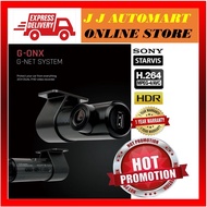 GNet G-ONX 1080P FHD|FHD 2CH Car Dashcam Full Set Front + Rear + Cable + SD Card (32GB) Installation