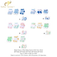 Bebe Favour 3 Pair Baby Socks With Non-Skid BP71828, BP71829, BP71831, BP71834, BP71835