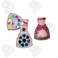 Cute Beauty Set Cosmetic Dress 2 Layer Children's Makeup Toy 1688-8805F