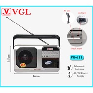 VGL Small Electric Radio Speaker AM/FM AD/DC Power High Sensitivity Speaker BNN