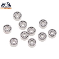 ziyunshan 10Pcs 681XZZ 1.5x4x2mm open miniature bearings ball mini hand bearing spinner my