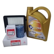 A537# HONDA N-BOX JF3 JF4 2017y OIL FILTER + AIR FILTER + KOYOMA 10W40 SEMI SYNTHETIC ENGINE OIL