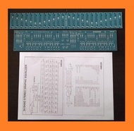 PCB EQUALIZER POTENSIO GESER STEREO 24 CHANNEL IC TL074 TL084 OR LM324