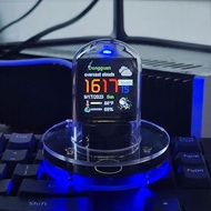 SIKAI CASE Nixie Tube Clock,RGB Nixie Tube Clock, Automatic Display of City time Zone,Calendar and T