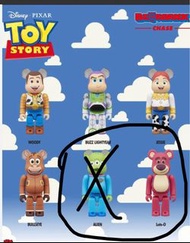 Bearbrick Toy Story lotso 勞蘇 100%