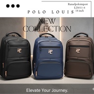 POLO Louis Backpack Expanding Import L25011-4 - 18inc Men's Backpack Key Bag - Laptop Backpack