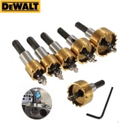 DEWALT โฮลซอเจาะเหล็ก (สีทอง) ดอกเจาะเหล็ก เจาะสแตนเลส เจาะอลูมิเนียมHSS Hole Saw  -งานเทียบ เกรด AAA+ถูกดี