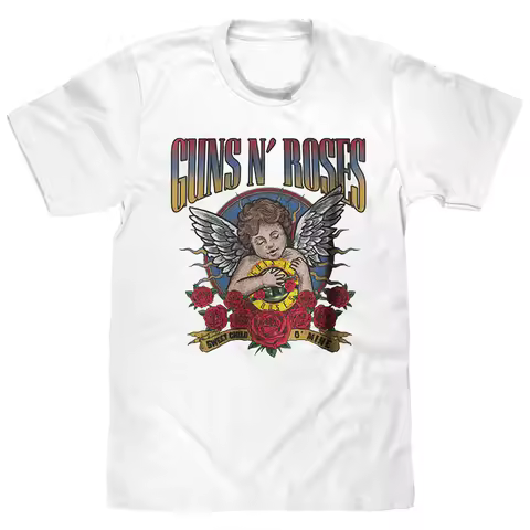 Guns N 'Roses: Guns N' Roses and Rose Band, Guns N 'Roses, Casual T-Shirt, Men's and Women's Luxury 