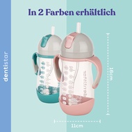 Dentistar Weighted Straw Bottle with Cleaning Brush 260ml (6+ months)