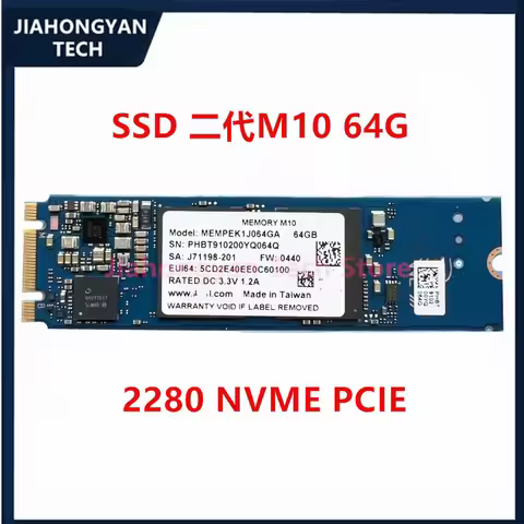 New SSD M10 64G 32G 2280 For Intel Aoteng Generation 2 Notebook Drive M.2 Solid StateMemory Accelera