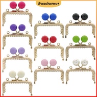 DIACHAMY Purse Clasp Frame, Metal Square Purse Frame Kiss Clasp, Mini Candy Color Bag Kiss Clasp Loc
