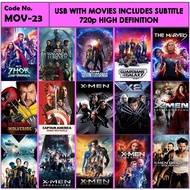 Usb With Movies Marvel Includes Subtitle MOV-23