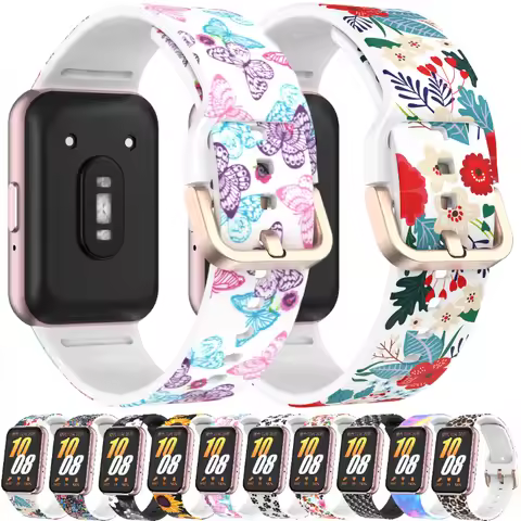 Patterned Silicone Strap For Samsung Galaxy Fit 3 Colored Bracelet Wristband For Samsung Galaxy Fit 