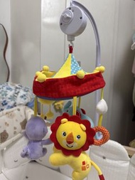 嬰兒床音樂鈴 旋轉吊飾 獅子 大象