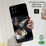 HP OZORA - Latest Oppo A16e / A16k Softcase - Butterfly Fashion Case - Oppo A16e / A16k Phone Case -