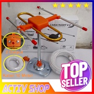 Antena Tv Digital Venus Cabai Rawit Indoor Outdoor Plus Booster 5V