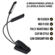 Music Stand Light Clip On LED Lamp - No Flicker, Fully Adjustable, 6 Levels of Brightness - Also for Book Reading, Orchestra, Mi