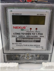 [Ảnh thật] Công tơ điện tử 1 pha Nexus 5(60)A-5(80)A TH-92