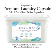 Fresh &amp; Free 3 in 1 laundry capsule / Laundry beads pods detergent beads 洗衣凝珠 (455g)