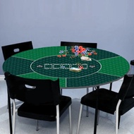 60cm Texas Hold 'em Round Poker Game Mat Casino Diatom Mud Game Mat Party Entertainment Accessories
