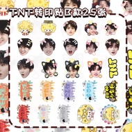 TNT Times Youth League Graffiti Big Head Transfer Sticker Ma Jiaqi Song Yaxuan Liu Yaowen Ding Cheng