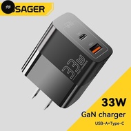 PW Essager USB C Charger 33W GaN Type C PD Fast Charging For iP 14 13 12 11 Pro Max XS 8 P For iPd P