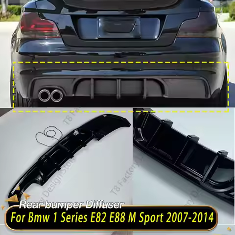 Rear Diffuser for Bmw 1 Series E82 E88 120d 125d 130i 135i M-TECH 2007-2014 M Sport Bumper Spoiler L