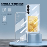 CASE SAMSUNG A14 5G, A22 5G, A24, A34 5G CASE CARD CLEAR TRANSPARENT SOFT SLOT CARD / WALLET CASE
