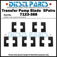 5 Pairs of Transfer Pump Blade 7123-388 7123-388A for LUCAS CAV Delphi DPA Pumps