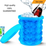 Portable Ice Cube Bucket 3D Silicone Mold Ice Cube Storage Container