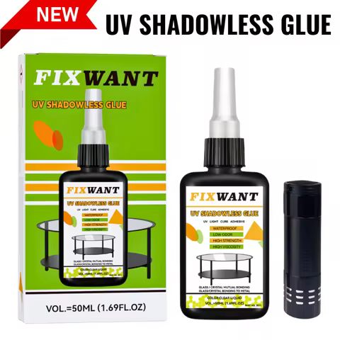 FIXWANT UV Shadowless Glue UV Bonding &Welding Glue Kit Bonding UV Glue Quick-Drying For Bonding Gla