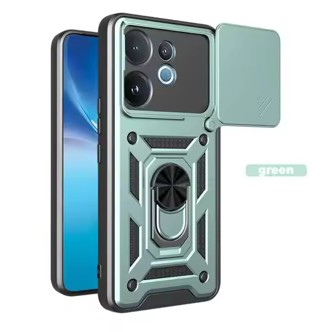 For VIVO V60 5G Magnetic Ring Holder Case for VIVO V 60 V50 Lite Slide Camera Lens Protection Shockp