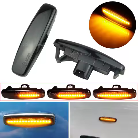 1Pair LED Dynamic Side Marker Turn Signal Lights For Infiniti EX25 EX35 EX37 FX30d FX35 FX37 FX50 G2