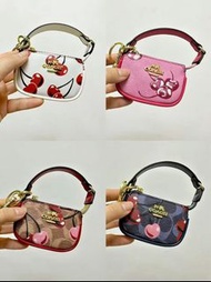 【💖全新】COACH 蔻馳迷你小包掛件 經典老花 小巧精緻 可當鑰匙包 耳機包 零錢包