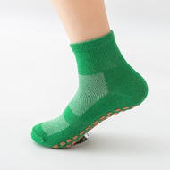 LJMOFA ถุงเท้ากันลื่นสำหรับเด็ก1-12Yrs ซิลิโคนพื้นยางกันลื่นถุงเท้าทรงท่อกลางสำหรับเด็กหญิงเด็กชาย