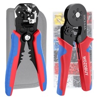 WOZOBUY HSC8 6-4A/6-6A Crimping Tool Wire Stripper Tool Electric Terminal Crimping Pliers Electrician Kit Hand Tools