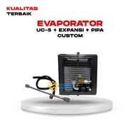 UC-5 R134 Car AC Evaporator + Expansion + Custom Pipe (CZ11941AZ) BEST QUALITY