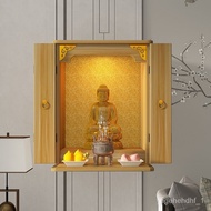 🚓Wall-Mounted Household Buddha Niche with Door Guanyin Altar Simple Modern God of Wealth Cabinet Wall Cupboard New Chine