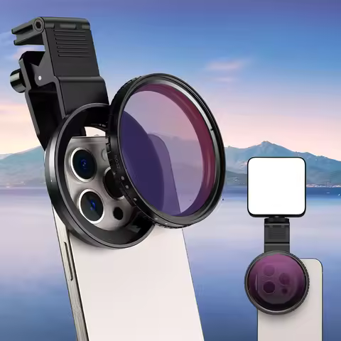 APEXEL Lens Filter 67 CPL /ND2-ND32/ ND2-ND400 Lens Filter With Mobile Phone Filter Clip 58mm/67mm A