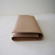 - 水洗紙長夾 / 駱駝色*素食紙皮革